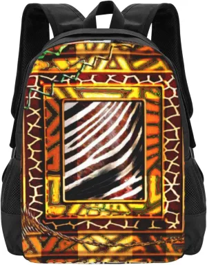 Afrocentric Pattern Print 1 Lightweight Packable Backpack Travel Casual Large Capacity Daypack Foldable Backpack For Men Women