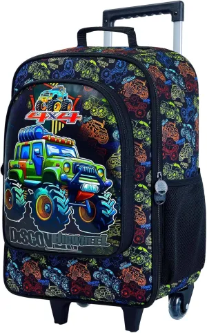 AGSDON Kids Luggage for Boys Girls, Cute Rolling Wheels Suitcase for Children Toddler