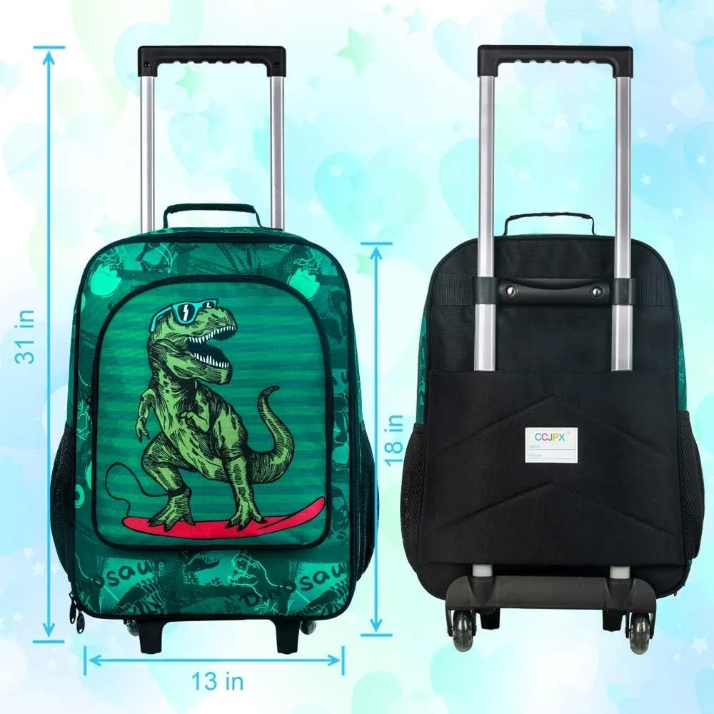 AGSDON Kids Luggage for Boys Girls, Cute Rolling Wheels Suitcase for Children Toddler