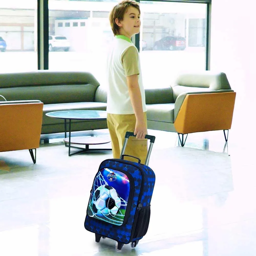 AGSDON Kids Luggage for Boys Girls, Cute Rolling Wheels Suitcase for Children Toddler