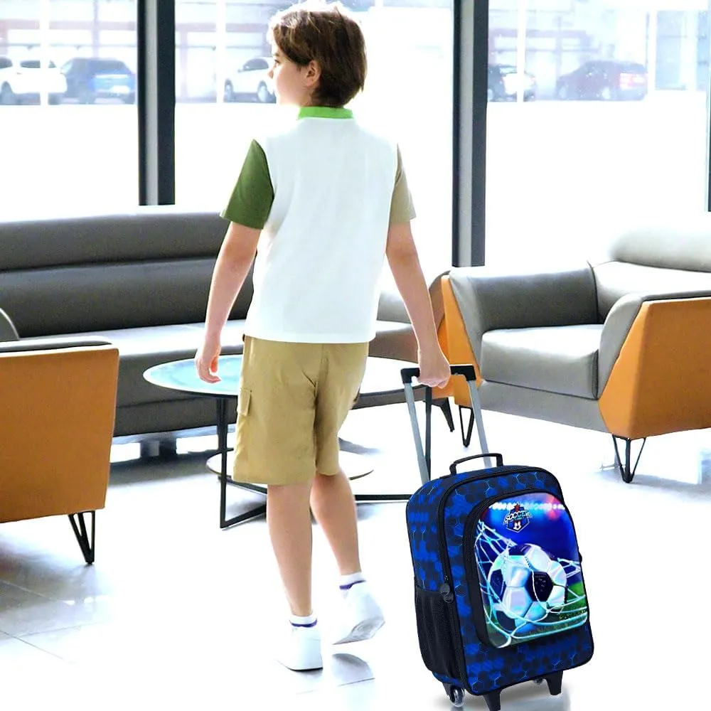 AGSDON Kids Luggage for Boys Girls, Cute Rolling Wheels Suitcase for Children Toddler