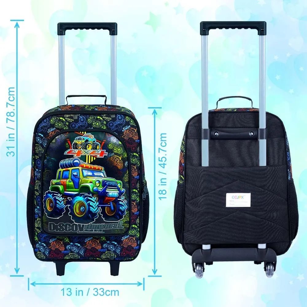 AGSDON Kids Luggage for Boys Girls, Cute Rolling Wheels Suitcase for Children Toddler