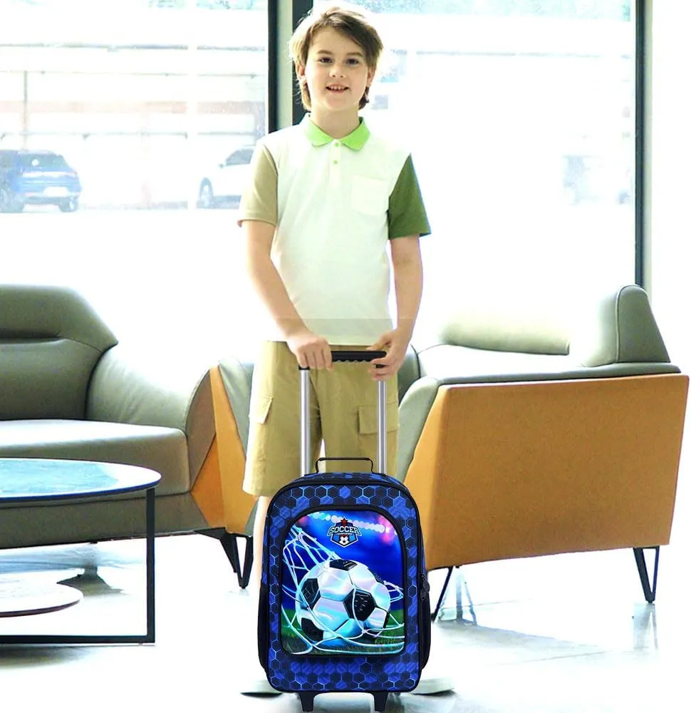 AGSDON Kids Luggage for Boys Girls, Cute Rolling Wheels Suitcase for Children Toddler