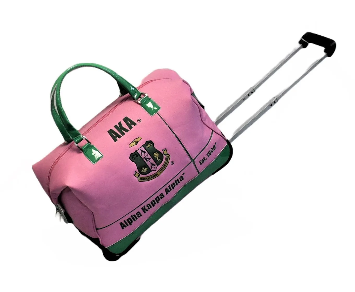 AKA Pink ROLLING  DUFFLE BAG
