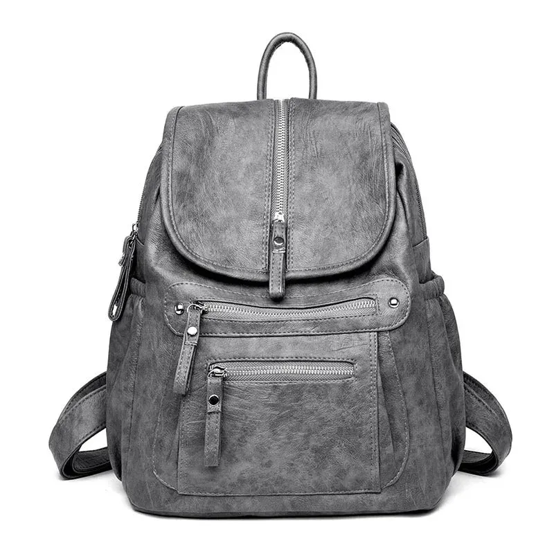 Alisia™ - Comfortable and Lightweight Leather Backpack