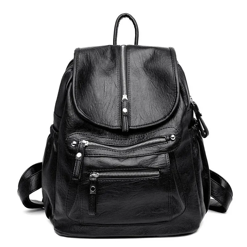 Alisia™ - Comfortable and Lightweight Leather Backpack