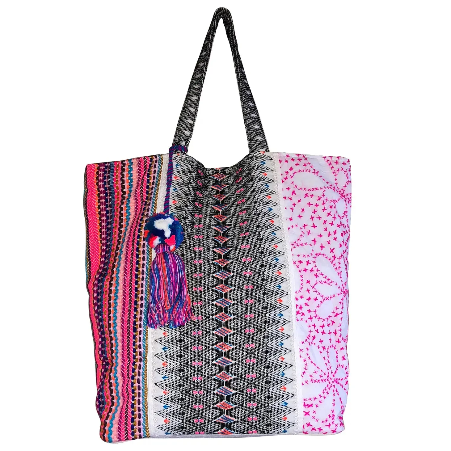 All About Pink Tote with Tassel