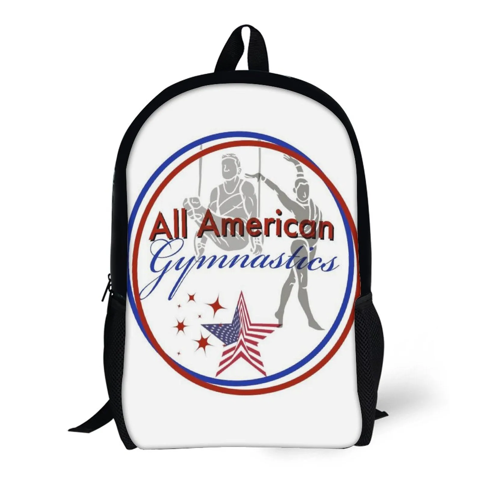 All American Gymnastics - 17 inch Black Schoolbag