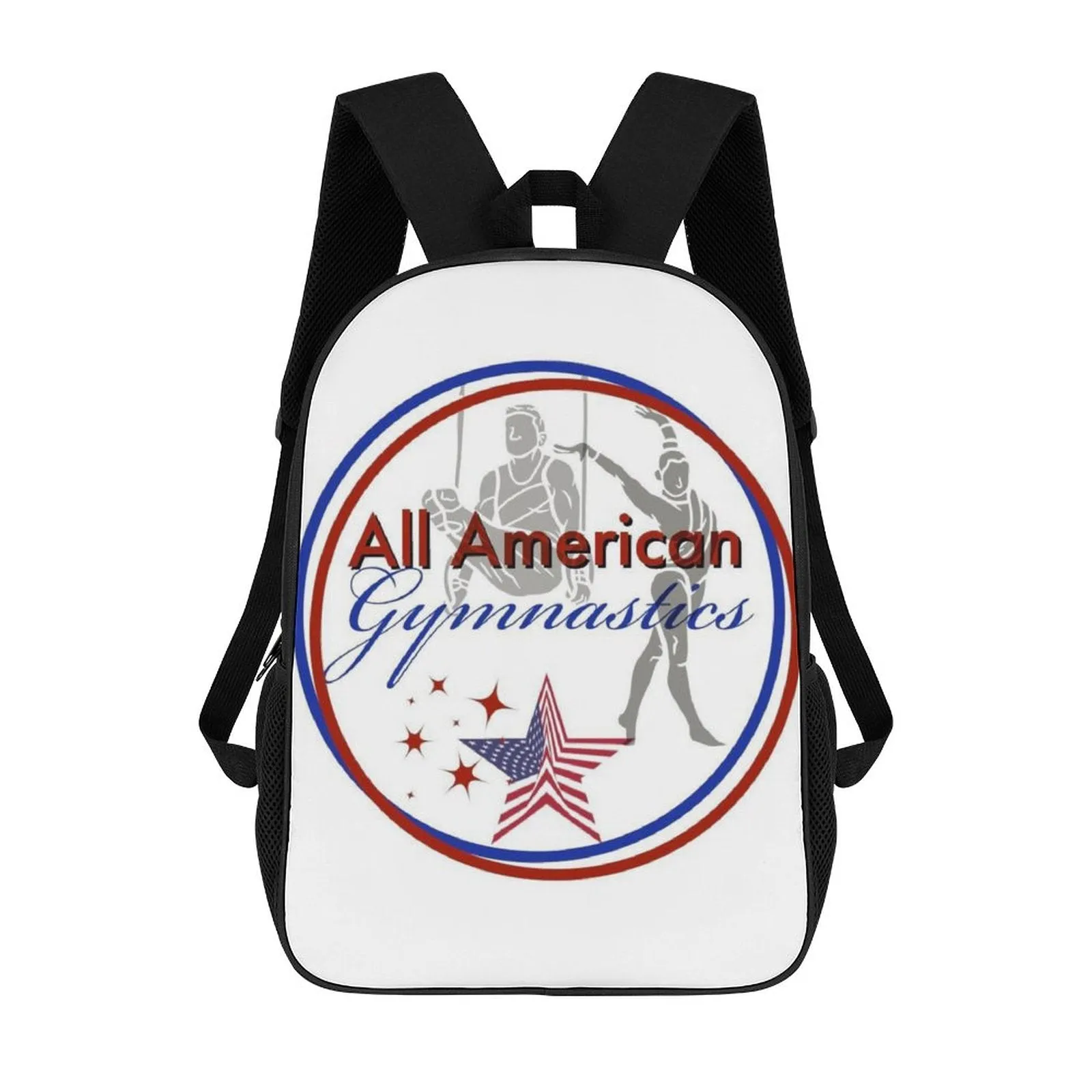 All American Gymnastics - 17 inch Black Schoolbag