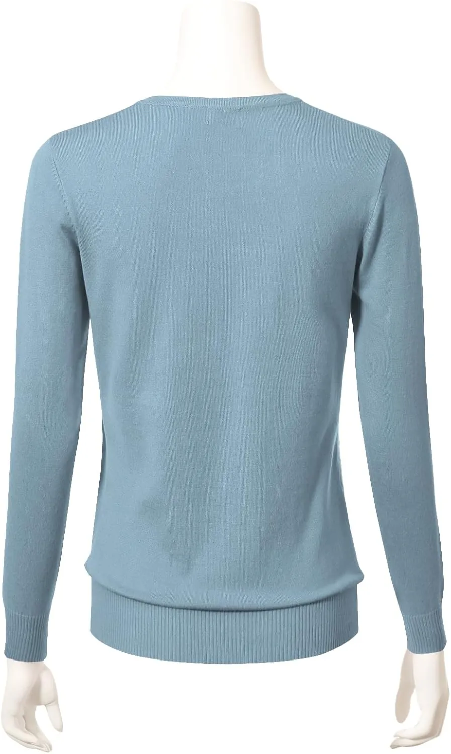 Allsense Women's Long-Sleeve Lightweight Crewneck Cardigan Sweater
