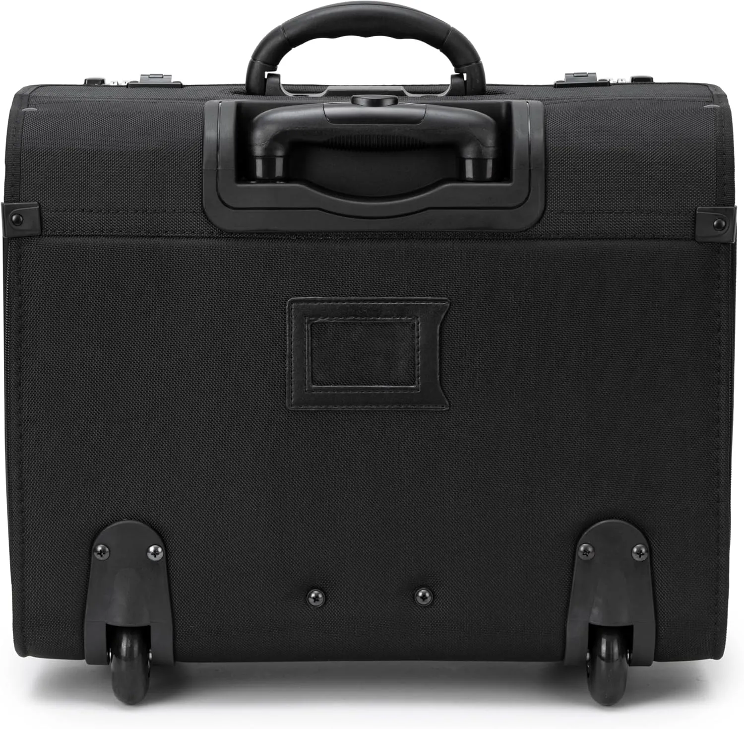 Alpine Swiss Rolling Briefcase Work Overnight Travel Bag Dual Locks Carry on Business Attache Case Black