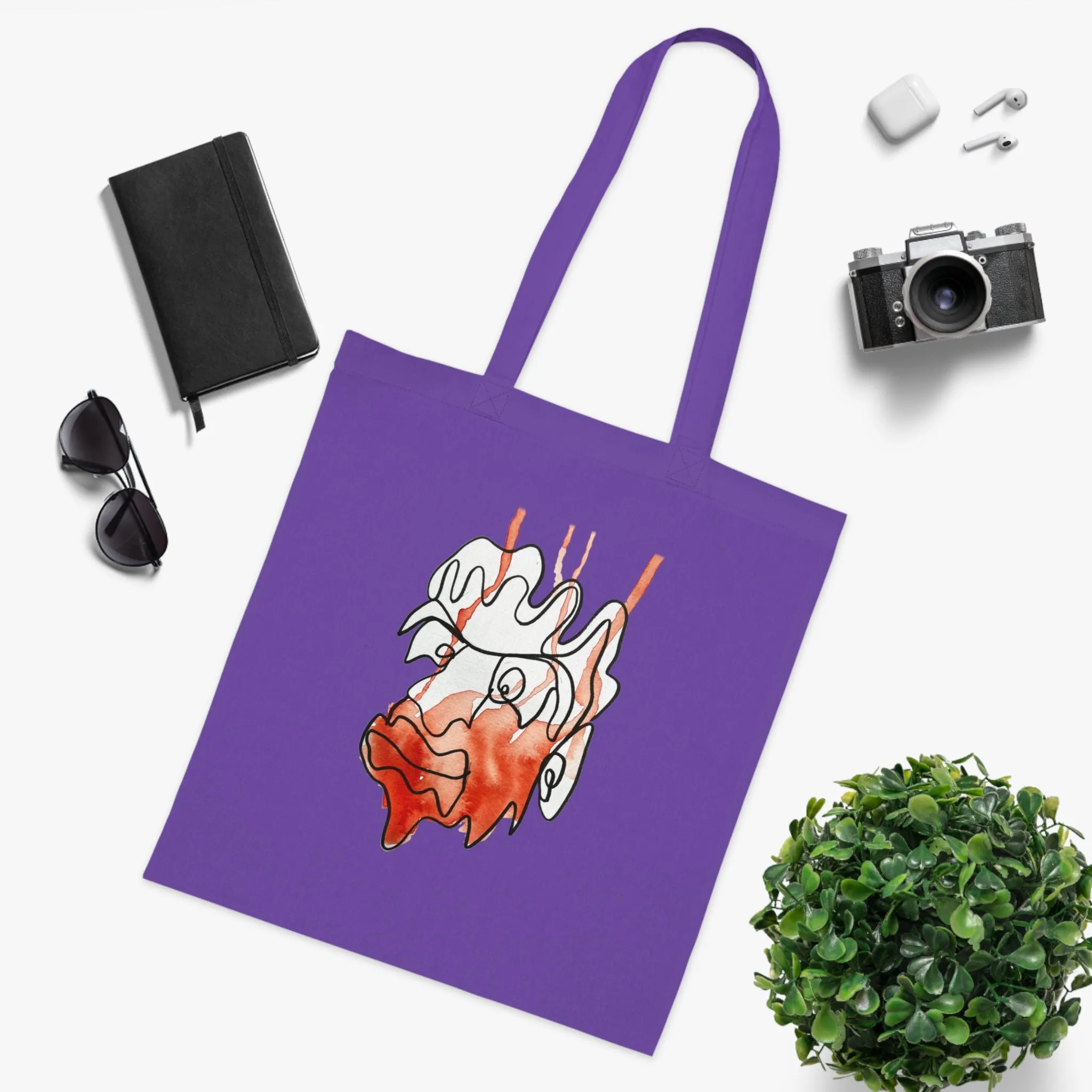 Amazed - Versatile 100% Cotton Tote: Vibrant Colors, Light & Practical