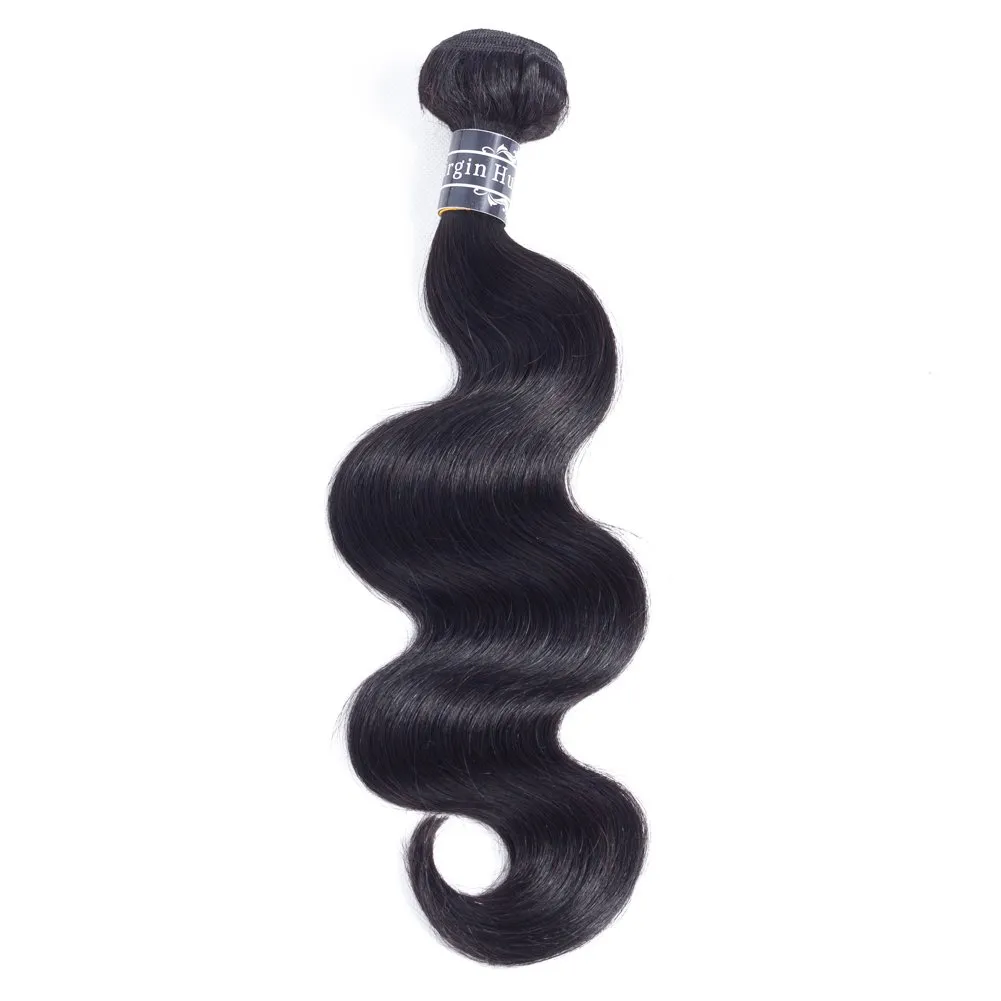 Amella Brazilian Virgin Body Wave Hair Bundles Weave Woman's Luxury (14inch, Hair Bundles)