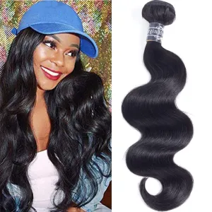 Amella Brazilian Virgin Body Wave Hair Bundles Weave Woman's Luxury (14inch, Hair Bundles)