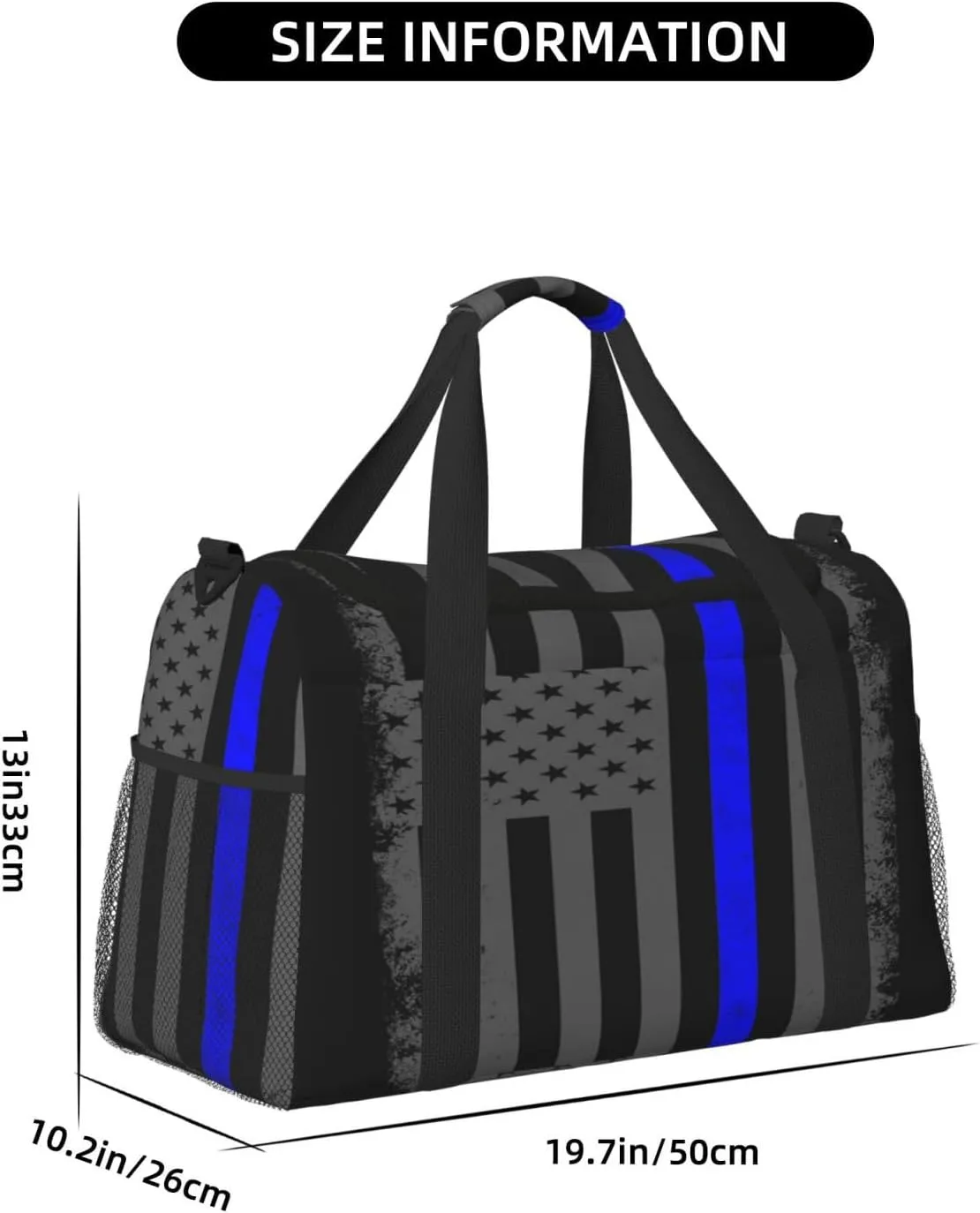 American Flag Travel Duffel Bag Large Foldable Waterproof Overnight Bag For Beach Swim Bags Pool Sports Gym