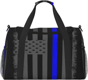 American Flag Travel Duffel Bag Large Foldable Waterproof Overnight Bag For Beach Swim Bags Pool Sports Gym