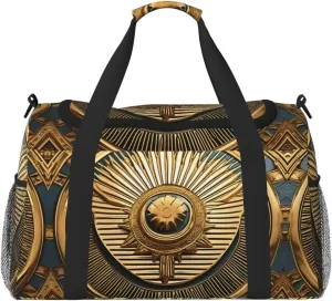 Ancient Egyptian Totem print Weekender Overnight Carry On Bag Gym Luggage Bag Duffel Bag for Travel Women