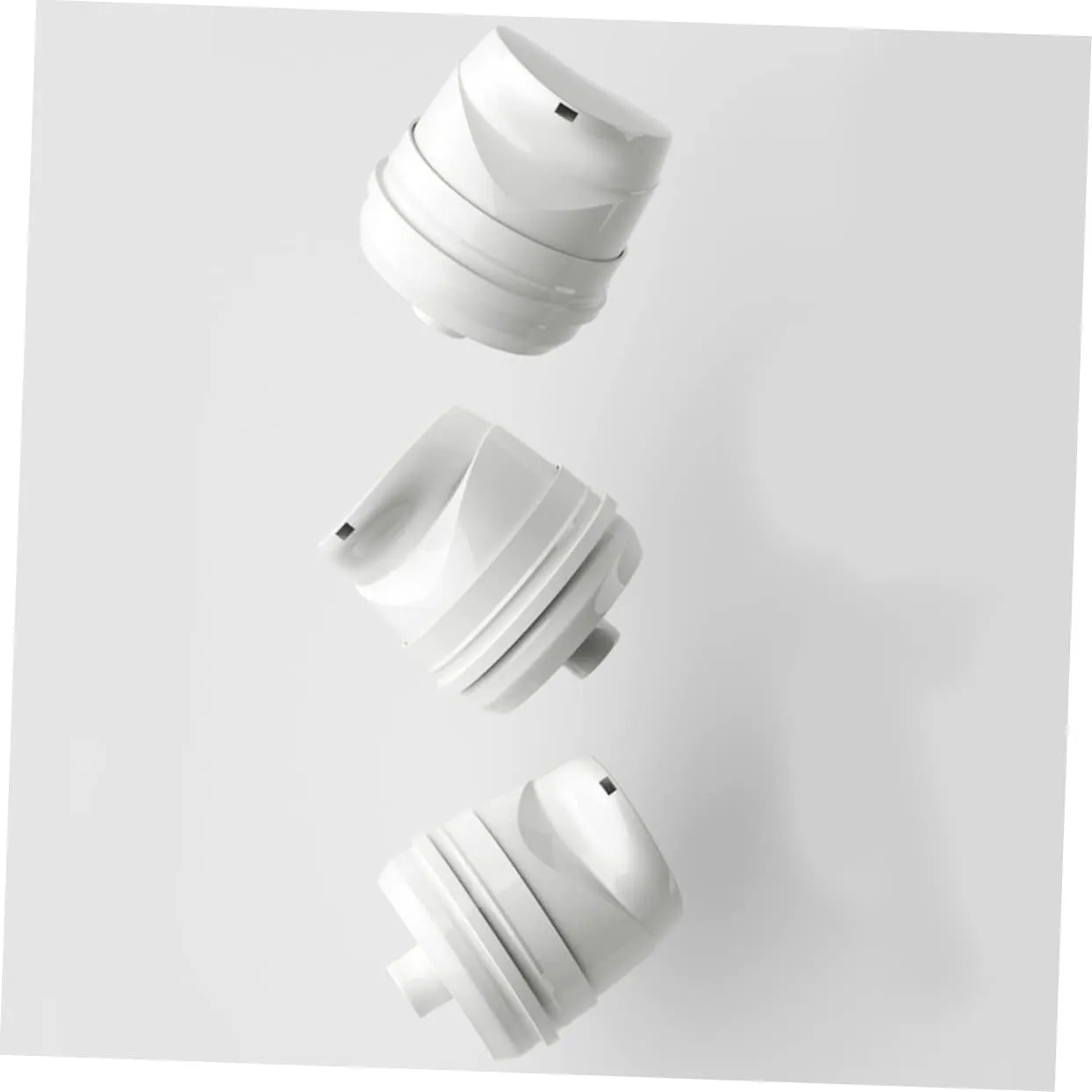 Angoily Lightweight Travel Bottle for Toiletries 3pcs 100ml Pump Bottles Cream Emulsion Dispenser Sealed for Travel Camping Business