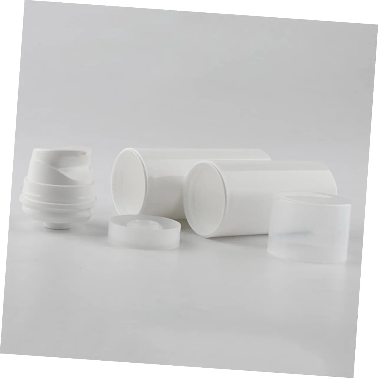 Angoily Lightweight Travel Bottle for Toiletries 3pcs 100ml Pump Bottles Cream Emulsion Dispenser Sealed for Travel Camping Business