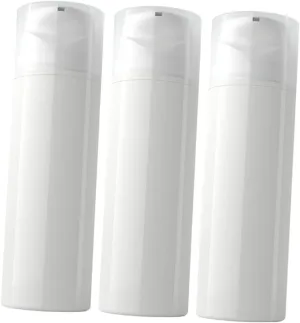 Angoily Lightweight Travel Bottle for Toiletries 3pcs 100ml Pump Bottles Cream Emulsion Dispenser Sealed for Travel Camping Business