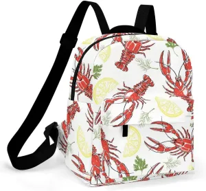 Animal of Crayfish Pattern Backpack Shoulders Bag Sports Backpack for Party Business Travel