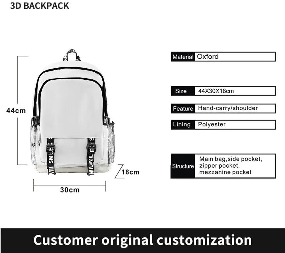 Anime Backpacks Casual Backpack Travel Bags for Men Women