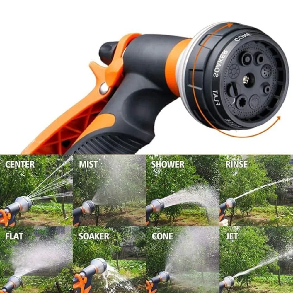 ANYHOUZ Garden Hose Nozzle 8 Modes High Pressure Ajustable Sprayer for Watering