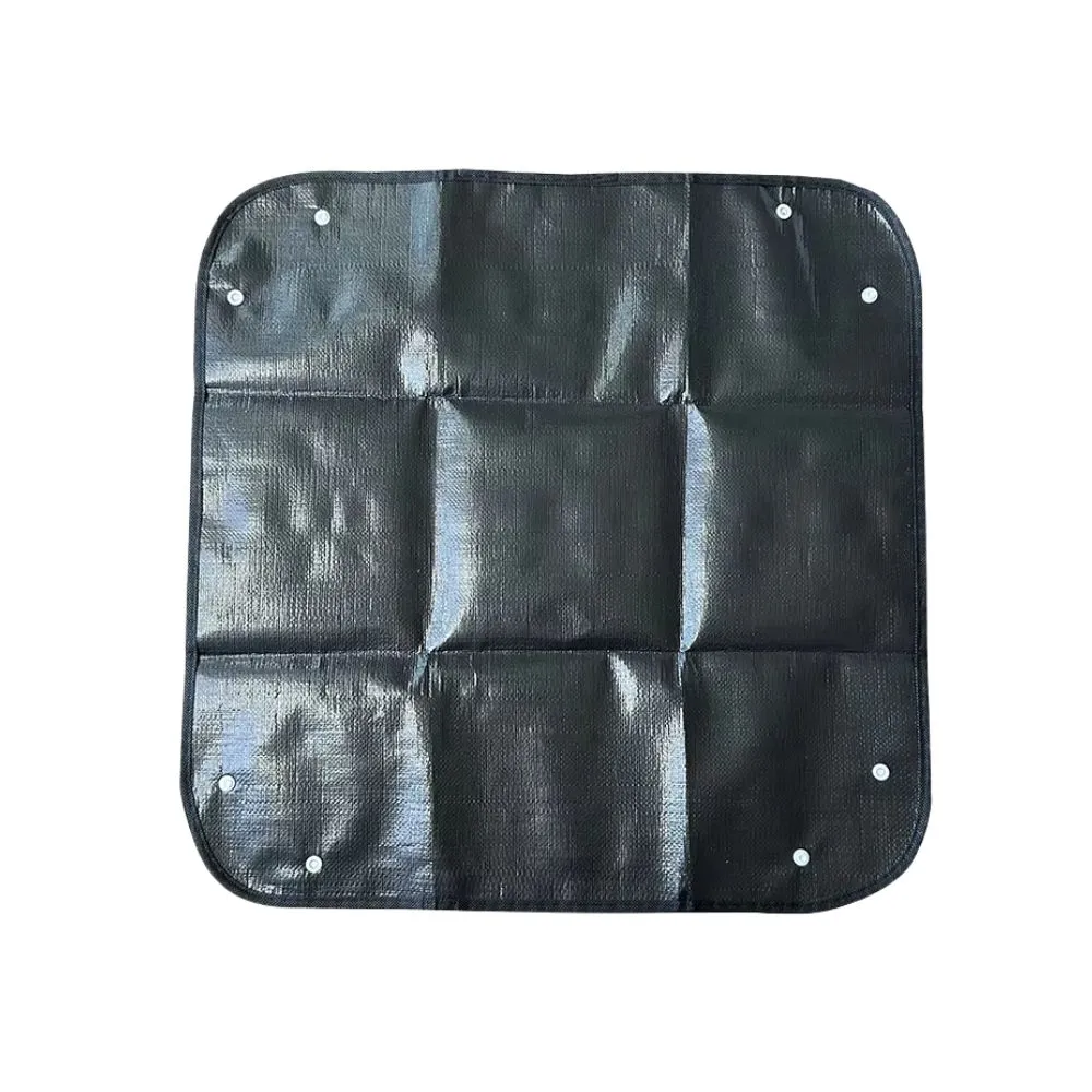 ANYHOUZ Garden Planting Mat Black Foldable Potting Tray Reusable Waterproof Transplanting Pad