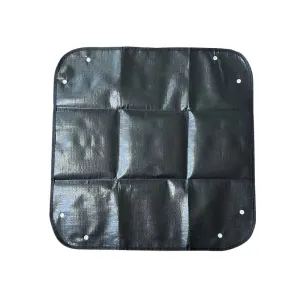 ANYHOUZ Garden Planting Mat Black Foldable Potting Tray Reusable Waterproof Transplanting Pad