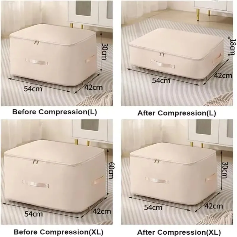ANYHOUZ Storage Bag 1PC XL Self Compression Packing Cubes Ultra Space Saving Organizer