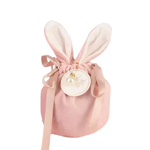 ANYPARTY Treat Bags Velvet Easter Bunny Ears With Pearl Card Party Favors Storage