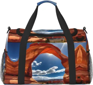 Arches National Park print Carry on Bag Underseat Personal Item Bag Travel Duffel Bag Gym Carry On Sports Bag