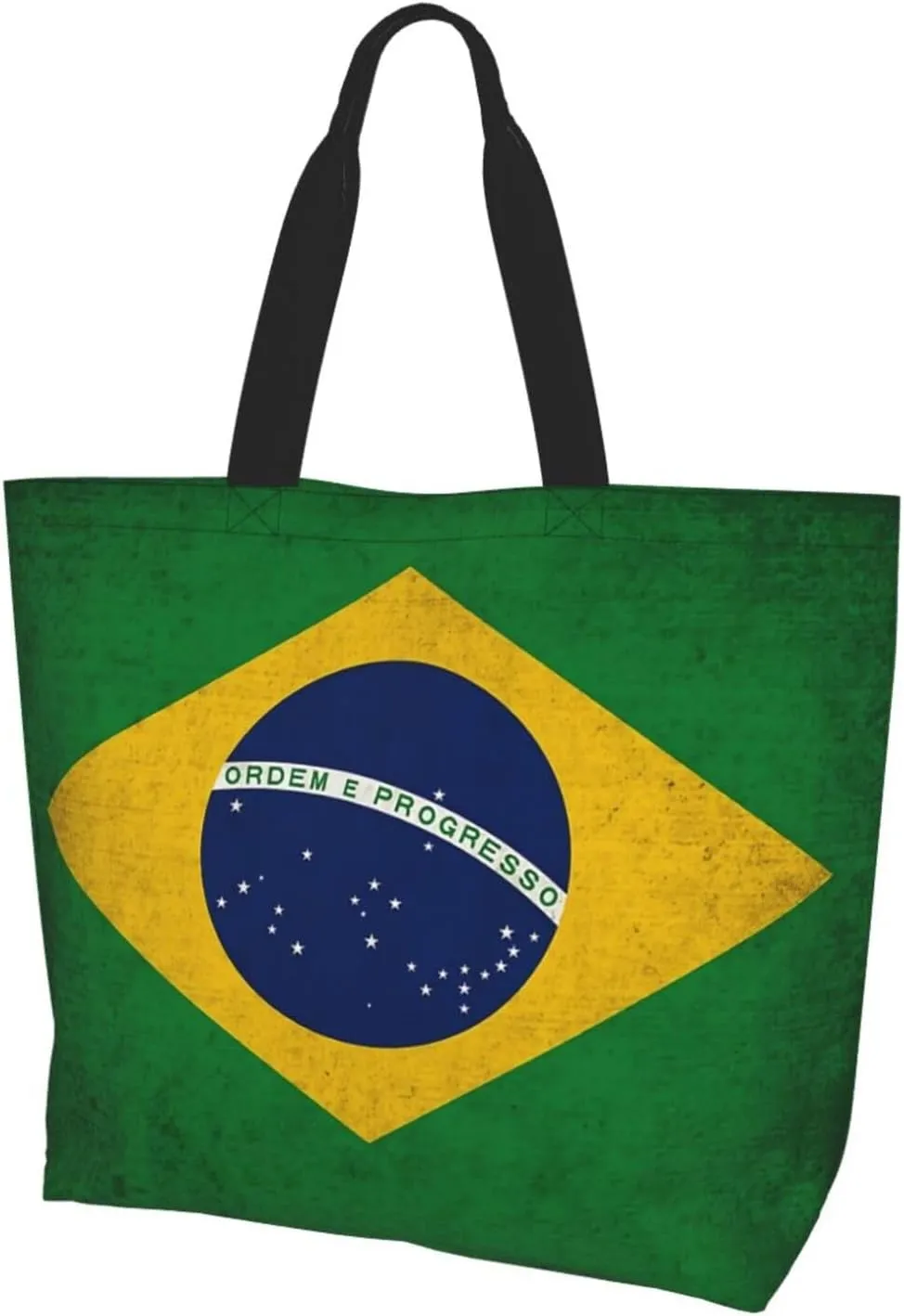 ASYG Cute Flag Tote Bag for Women and Men Reusable Shoulder Bags for Gym, Shopping, Beach,Travel