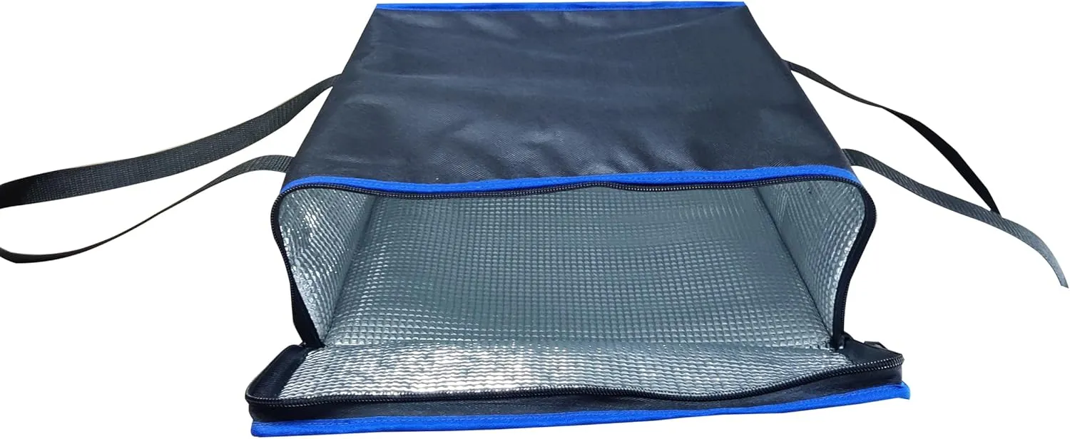 ATYARD Pizza Delivery Bag, 18" x 18" x 5" Pizza Warmer Bags for Carry Hot, Insulated Food Delivery Bag, Insulated Grocery Bags, Holds up to 2 Fresh Pizzas.