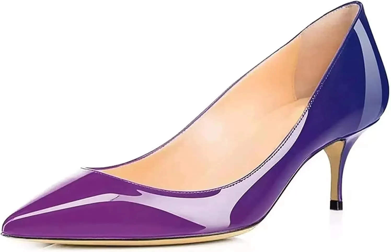 Axellion Women's 2.5IN High Heels Stiletto Pumps Pointed Toe Dress Wedding Shoes, Comfortable & Elegant for Work, Prom, and Evening Events