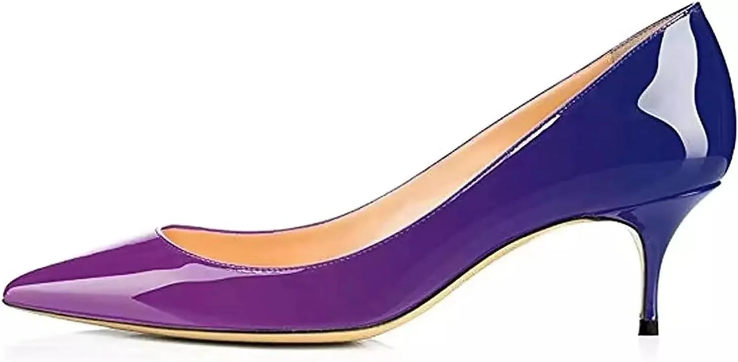 Axellion Women's 2.5IN High Heels Stiletto Pumps Pointed Toe Dress Wedding Shoes, Comfortable & Elegant for Work, Prom, and Evening Events