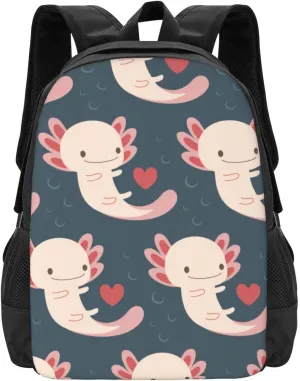 Axolotls Lightweight Packable Backpack Travel Casual Large Capacity Daypack Foldable Backpack For Men Women