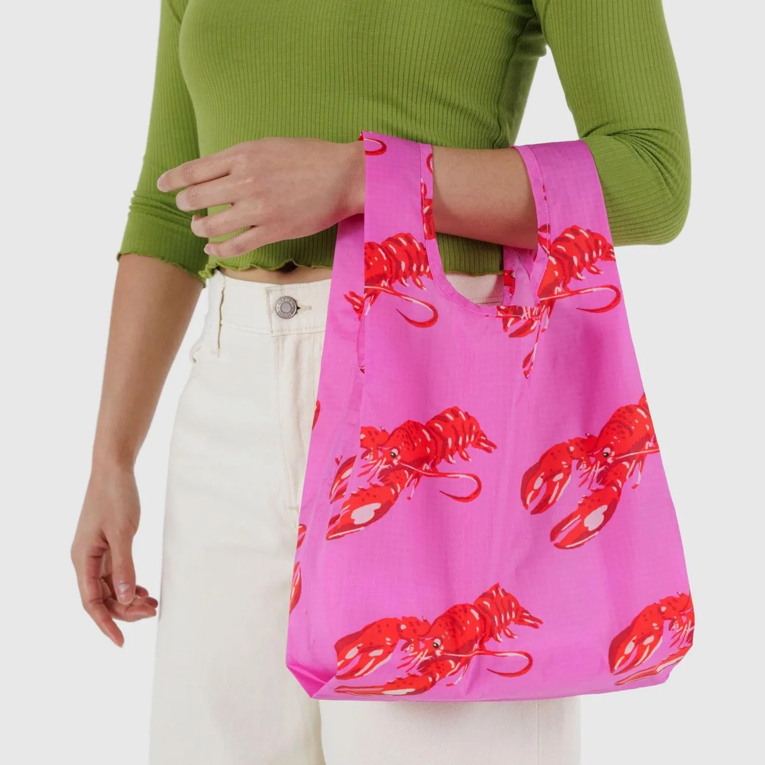 Baby Reusable Tote: Pink Lobster