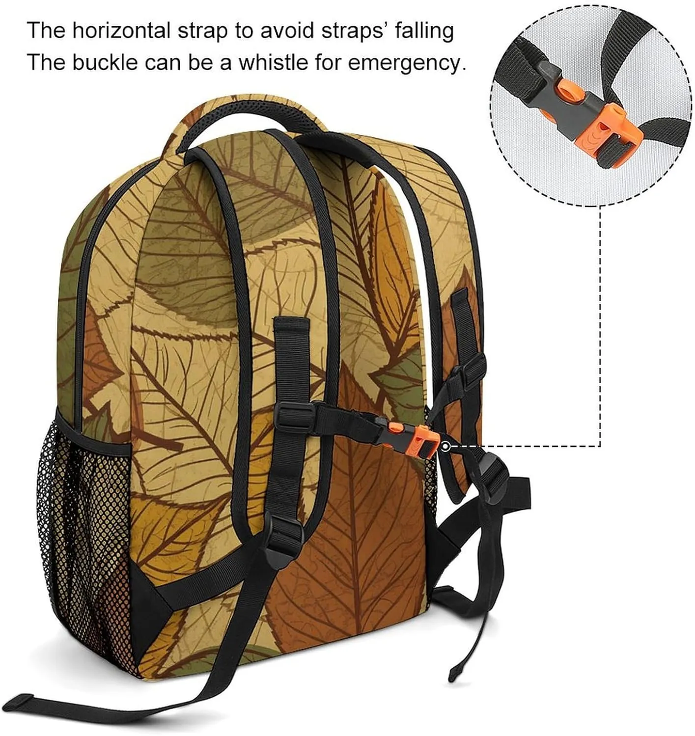 Backpack for Women Men Travel Different Color Leaves Daypack Lightweight Laptop Bag Carry On Backpacks for Work