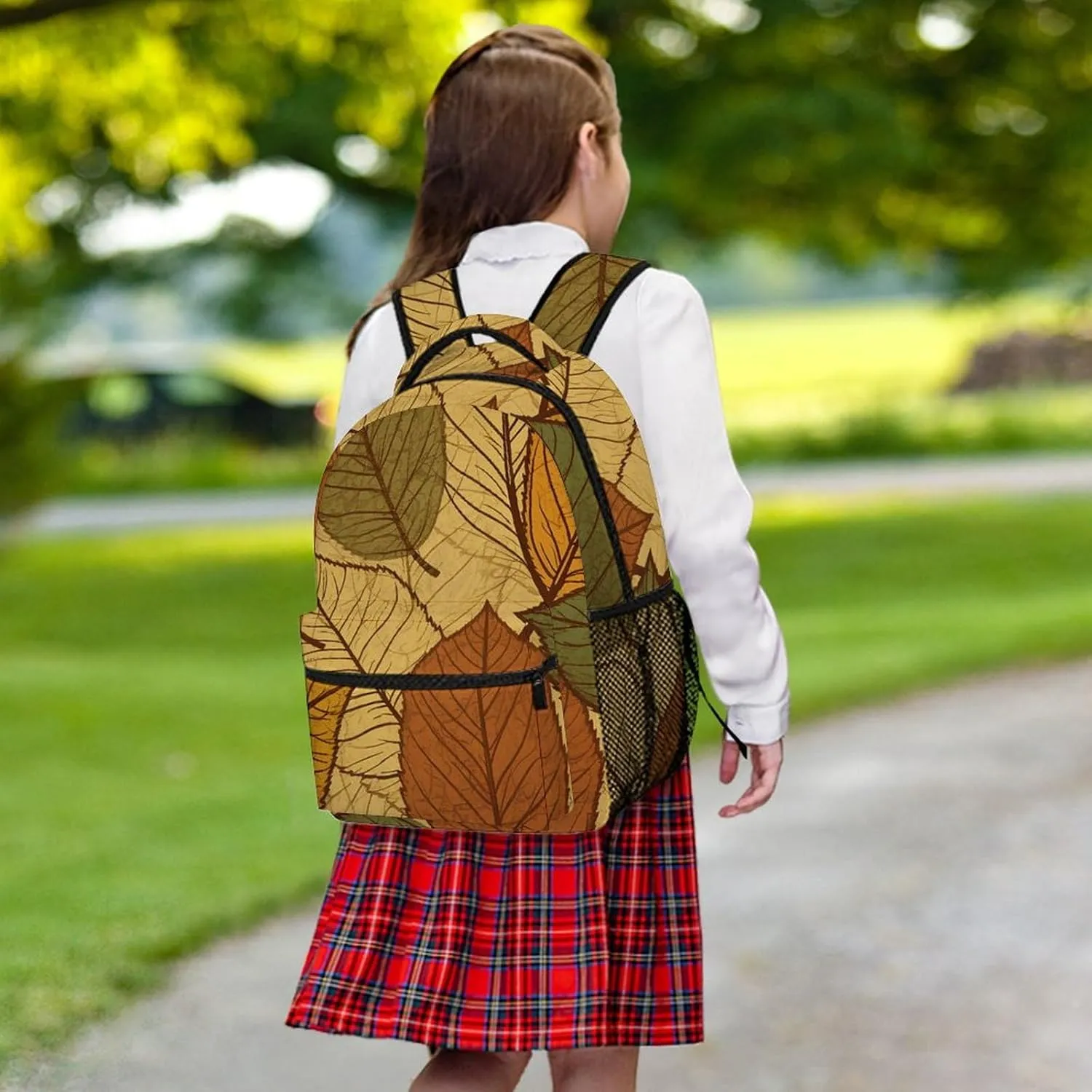 Backpack for Women Men Travel Different Color Leaves Daypack Lightweight Laptop Bag Carry On Backpacks for Work