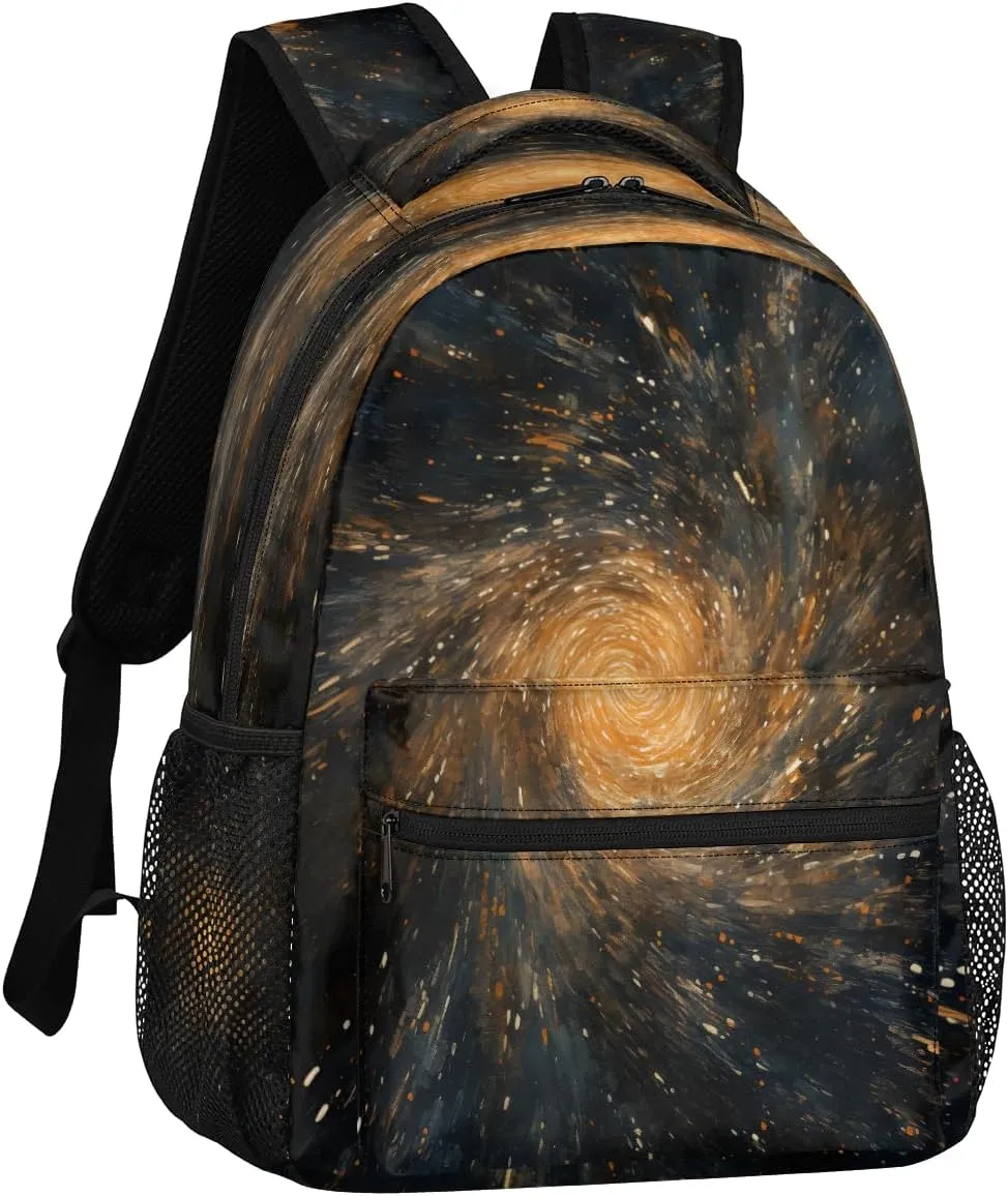 Backpack for Women Men, Universe Starry SkyCasual Backpacks, Waterproof Lightweight Galaxy Daypack Bags for Travel Camping Work