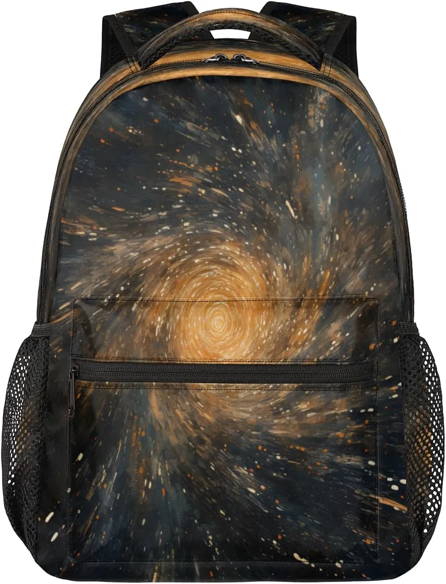 Backpack for Women Men, Universe Starry SkyCasual Backpacks, Waterproof Lightweight Galaxy Daypack Bags for Travel Camping Work