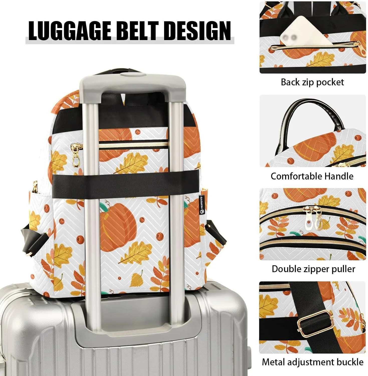 Backpack for Women Shoulder Bag Lightweight Mini Backpack Casual Daypack Back Pack for Travel Work Autumn (Small Pattren 2)