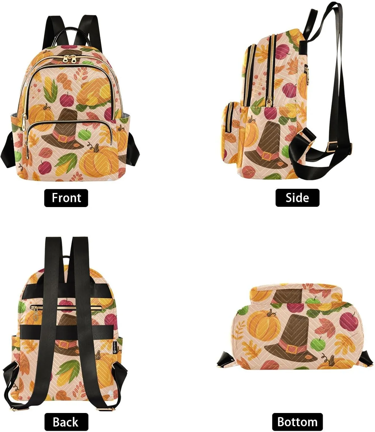 Backpack for Women Shoulder Bag Lightweight Mini Backpack Casual Daypack Back Pack for Travel Work Autumn (Small Pattren 3)