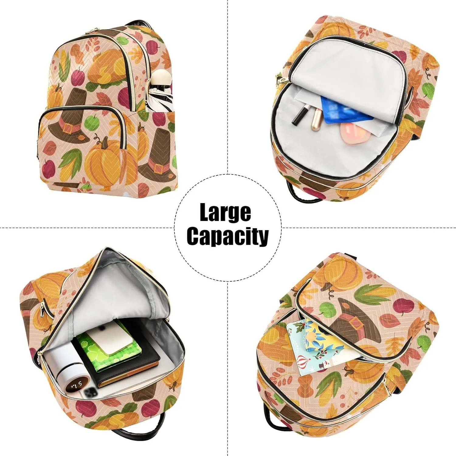 Backpack for Women Shoulder Bag Lightweight Mini Backpack Casual Daypack Back Pack for Travel Work Autumn (Small Pattren 3)