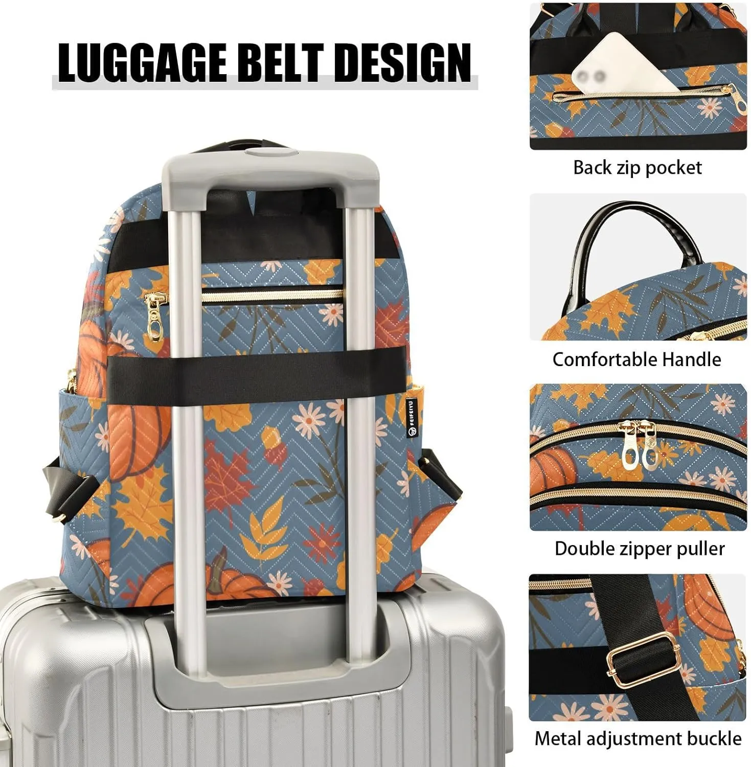 Backpack for Women Shoulder Bag Lightweight Mini Backpack Casual Daypack Back Pack for Travel Work Autumn