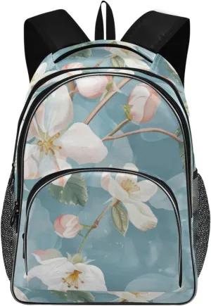 Backpacks 22L Three Layer Arc Book Bag Lightweight for Travel Camping Hiking Rucksack Daypack Kids & Adults Abstract Flower