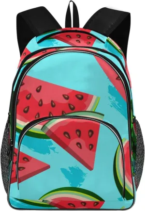Backpacks 22L Three Layer Arc Book Bag Lightweight for Travel Camping Hiking Rucksack Daypack Kids & Adults Ripe Watermelons