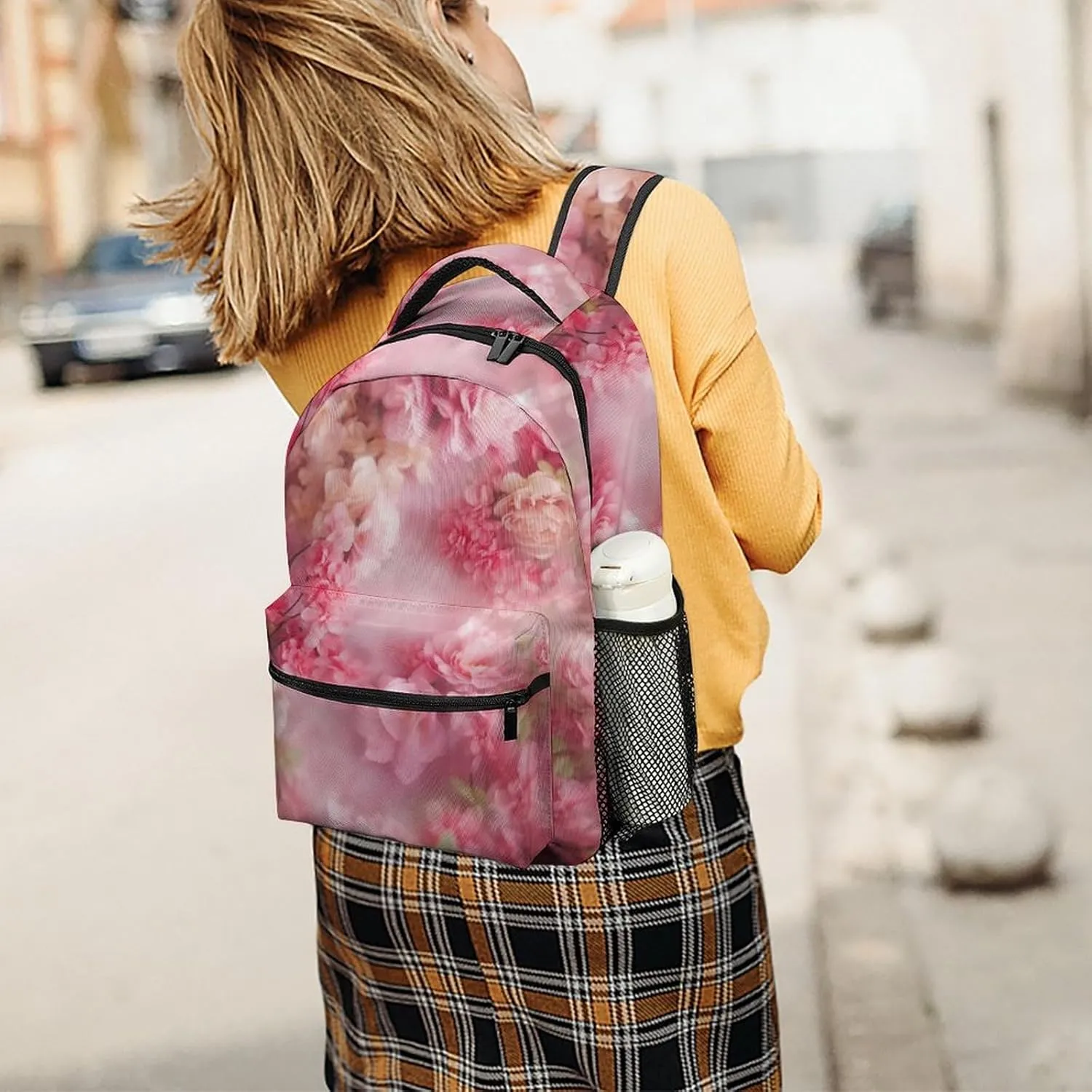 Backpacks Floral Flowers Travel Bag Laptop Backpack Casual Daypack for Weekender Business Hiking