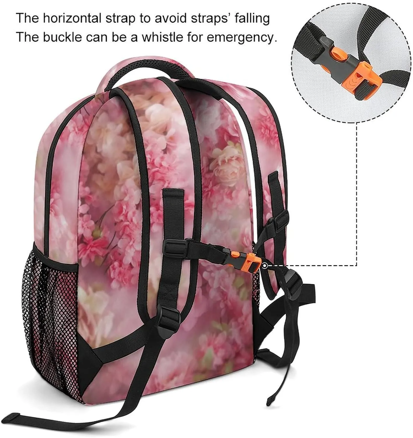Backpacks Floral Flowers Travel Bag Laptop Backpack Casual Daypack for Weekender Business Hiking